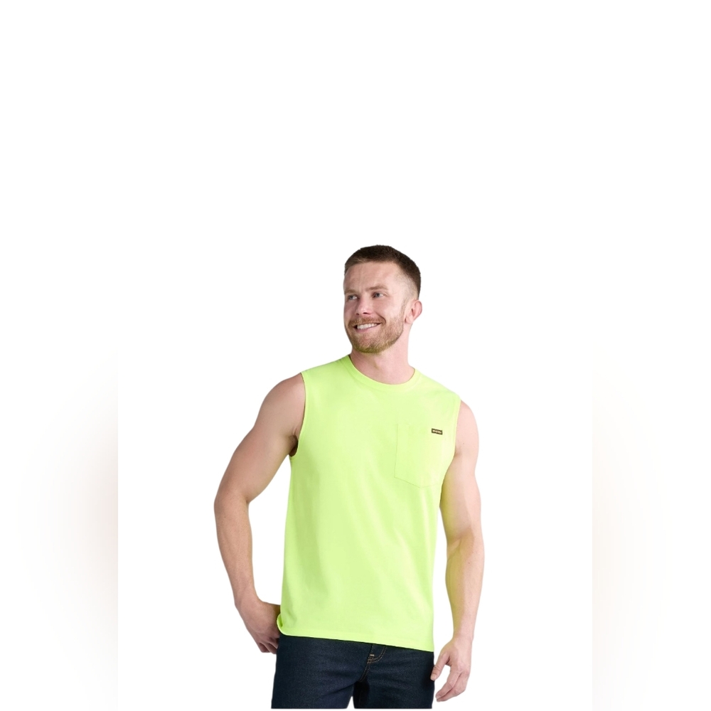 Brahma Men's Neon Green Muscle Tank